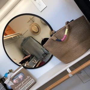 GAP Jute Top Handle Crossbody Tote Bag New